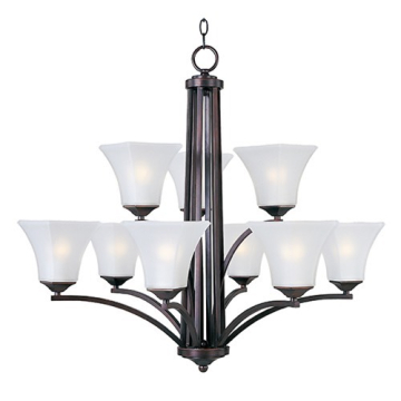 Maxim Lighting Aurora 9-Light Chandelier - 120V - Oil Rubbed Bronze