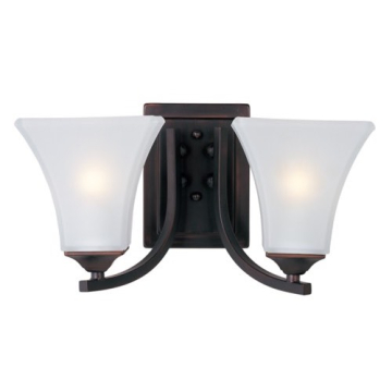 Maxim Lighting Aurora 2-Light Bath Vanity Light - 120V - Oil Rubbed Bronze
