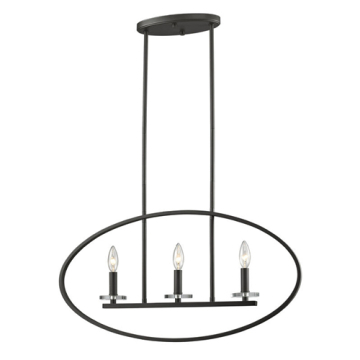 Z-Lite Verona 3-Light Linear Chandelier - 120V - Bronze