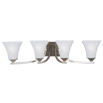 Maxim Lighting Aurora 4-Light Bath Vanity Light - 120V - Satin Nickel