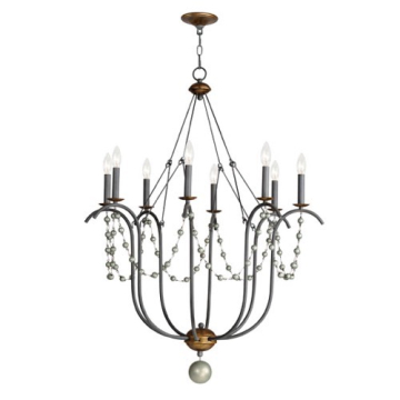 Maxim Lighting Formosa 8-Light Chandelier - 120V - Golden Noir