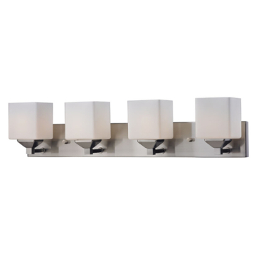 Z-Lite Quube 4-Light Vanity - 120V - Brushed Nickel