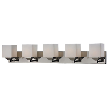Z-Lite Quube 5-Light Vanity - 120V - Chrome