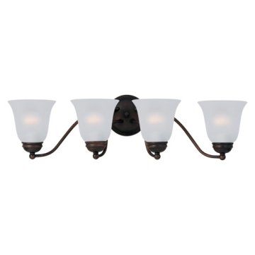 Maxim Lighting Basix 4-Light Bath Vanity Light - 120V - Oil Rubbed Bronze