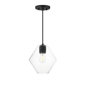Maxim Lighting Geode Medium Pendant - 120V - Black - Clear Glass