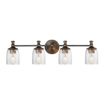 Maxim Lighting Swirl 4-Light Bath Vanity Light - 120V - Antique Bronze