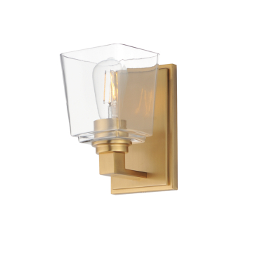 Maxim Lighting Cubos 1-Light Wall Sconce - 120V - Natural Aged Brass