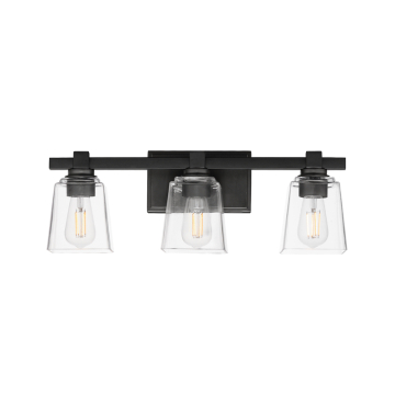 Maxim Lighting Cubos 3-Light Bath Vanity Light - 120V - Black
