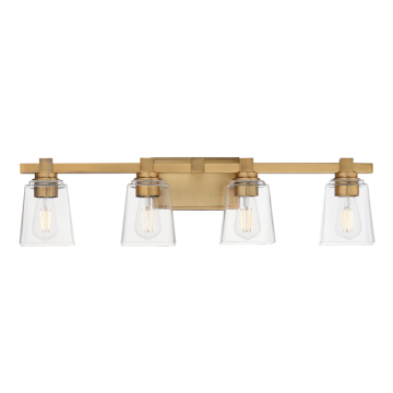 Maxim Lighting Cubos 4-Light Bath Vanity Light - 120V - Natural Aged Brass
