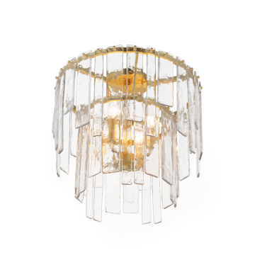 Maxim Lighting Warren 4-Light Semi-Flush / Pendant - 120V - Gold Leaf - Artisan Glass