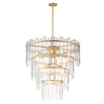 Maxim Lighting Warren 12-Light Pendant - 120V - Gold Leaf - Artisan Glass