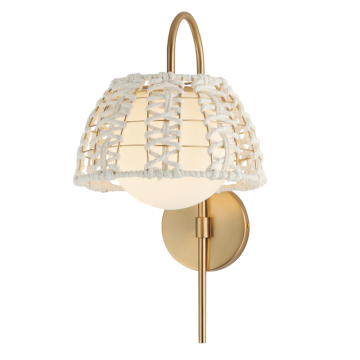 Maxim Lighting Macrame 1-Light Wall Sconce - 120V - Gold