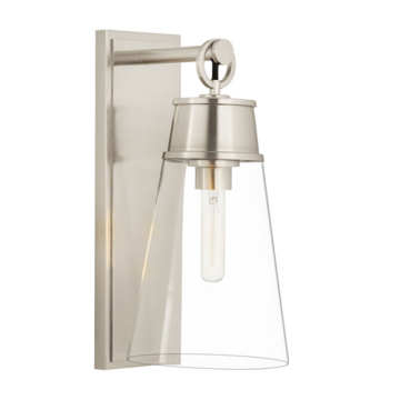 Z-Lite Wentworth 16" 1-Light Wall Sconce - 120V - Brushed Nickel
