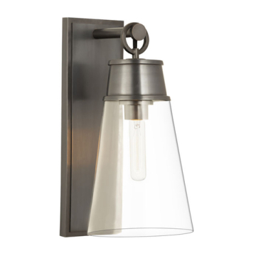 Z-Lite Wentworth 16" 1-Light Wall Sconce - 120V - Plated Bronze