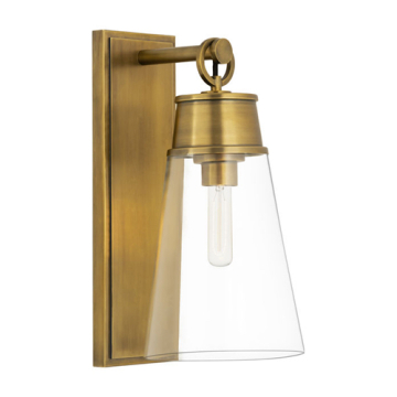 Z-Lite Wentworth 16" 1-Light Wall Sconce - 120V - Rubbed Brass