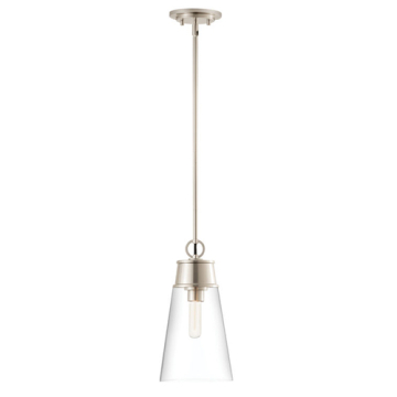 Z-Lite Wentworth 8" 1-Light Pendant - 120V - Brushed Nickel