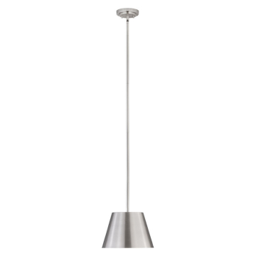 Z-Lite Lilly 12" 1-Light Pendant - 120V - Brushed Nickel