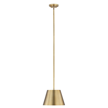 Z-Lite Lilly 12" 1-Light Pendant - 120V - Rubbed Brass