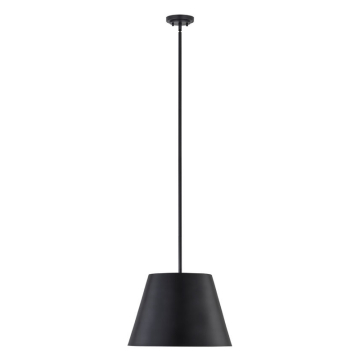 Z-Lite Lilly 18" 1-Light Pendant - 120V - Matte Black