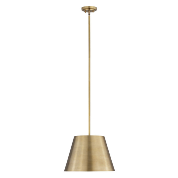 Z-Lite Lilly 18" 1-Light Pendant - 120V - Rubbed Brass