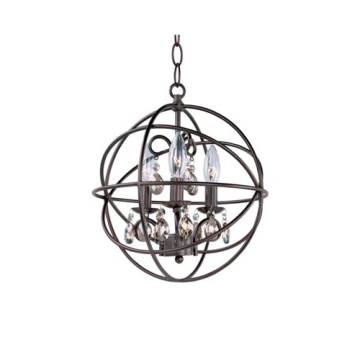 Maxim Lighting Orbit 3-Light Pendant - 120V - Oil Rubbed Bronze
