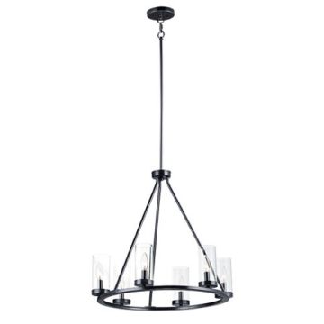 Maxim Lighting Sentinel 6-Light Chandelier - 120V - Black
