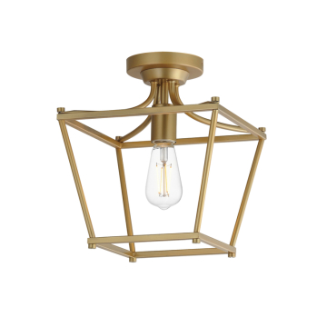 Maxim Lighting Clifton 1-Light Pendant / Semi-Flush - 120V - Natural Aged Brass