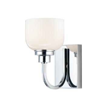 Maxim Lighting Swale 1-Light Bath Vanity Sconce - 120V - Polished Chrome