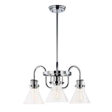 Maxim Lighting Seafarer 3-Light Chandelier - 120V - Polished Chrome