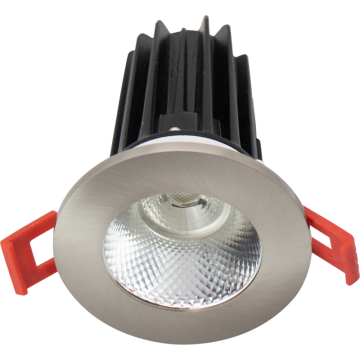 Lotus 2" LED Recessed Downlight - 8W - 2700K - 580 Lumens - Diamond Reflector - Round Brushed Nickel Trim - 120V