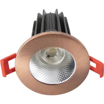 Lotus 2" LED Recessed Downlight - 8W - 2700K - 580 Lumens - Diamond Reflector - Round Copper Trim - 120V