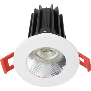 Lotus 2" LED Recessed Downlight - 8W - 2700K - 580 Lumens - Diamond Reflector - Round White Trim - 120V
