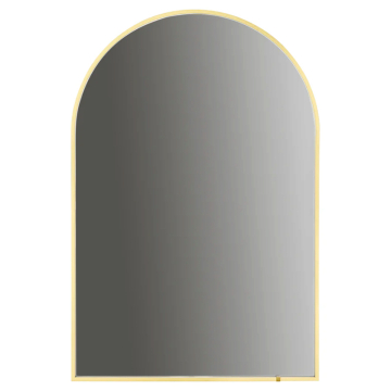 Oxygen Lighting Avior Arch 24" x 36" LED Lighted Mirror - CCT Tunable - 120V - Brushed Brass