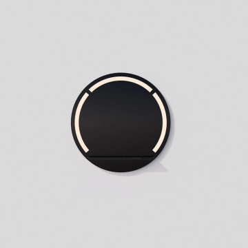 Oxygen Lighting Skylight 36" Round LED Mirror - CCT Tunable - 120V - Black