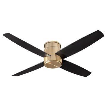 Oxygen Lighting Oslo Hugger 52" Ceiling Fan - 120V - Aged Brass