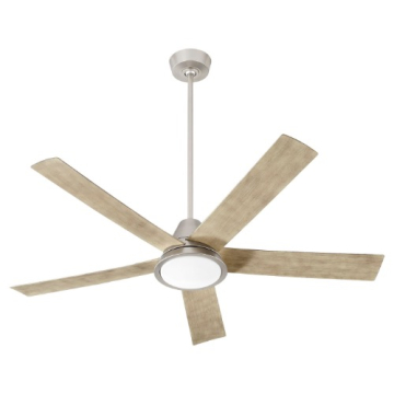 Oxygen Lighting Temple 56" LED Ceiling Fan - 3000K - 120V - Satin Nickel