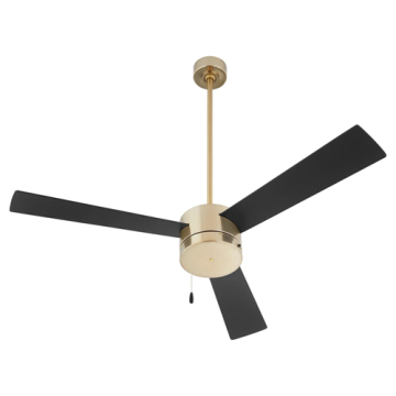 Oxygen Lighting Allegro 52" Ceiling Fan - 120V - Aged Brass