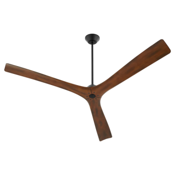 Oxygen Lighting Mecca 64" Ceiling Fan - 120V - Black / Walnut