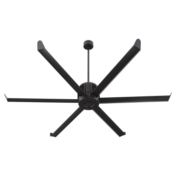 Oxygen Lighting Enorme 78" Outdoor Ceiling Fan - 120V - Black
