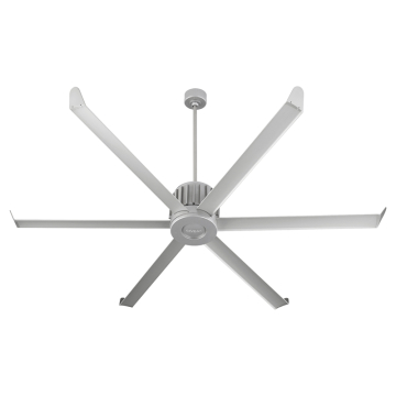 Oxygen Lighting Enorme 78" Outdoor Ceiling Fan - 120V - Classic Nickel
