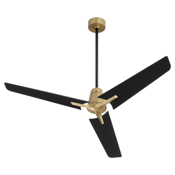 Oxygen Lighting Halcyon 56" Ceiling Fan - 120V - Aged Brass