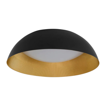 Oxygen Lighting Lucci 18" LED Flush Mount - CCT Selectable - 120-277V - Black / Brass