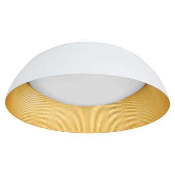 Oxygen Lighting Lucci 18" LED Flush Mount - CCT Selectable - 120-277V - White / Brass