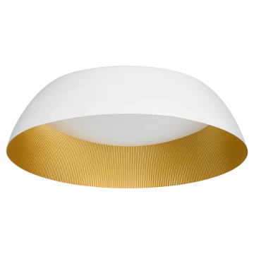 Oxygen Lighting Lucci 25" LED Flush Mount - CCT Selectable - 120-277V - White / Brass