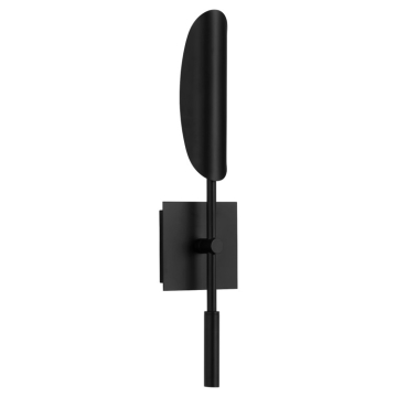 Oxygen Lighting Pivot LED Wall Sconce - CCT Selectable - 120-277V - Black w/ Aged Brass