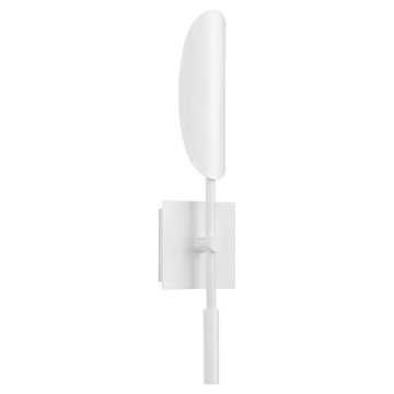 Oxygen Lighting Pivot LED Wall Sconce - CCT Selectable - 120-277V - White w/ Aged Brass