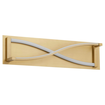 Oxygen Lighting Hyperion 22" Vanity Light - CCT Selectable - 120-277V - Aged Brass