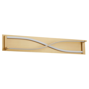 Oxygen Lighting Hyperion 34" Vanity Light - CCT Selectable - 120-277V - Aged Brass