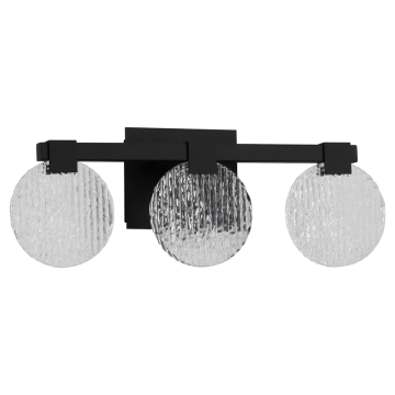 Oxygen Lighting Axiom 3-Light LED Vanity Light - CCT Selectable - 120-277V - Black