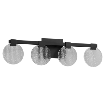 Oxygen Lighting Axiom 4-Light LED Vanity Light - CCT Selectable - 120-277V - Black